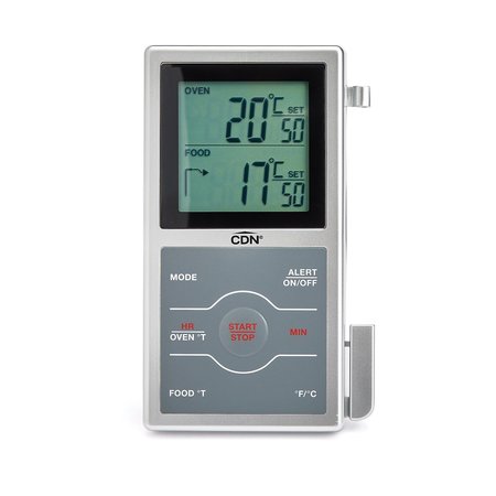 Cdn Dual-Sensing Probe Thermometer/Timer - Silver DSP1-S